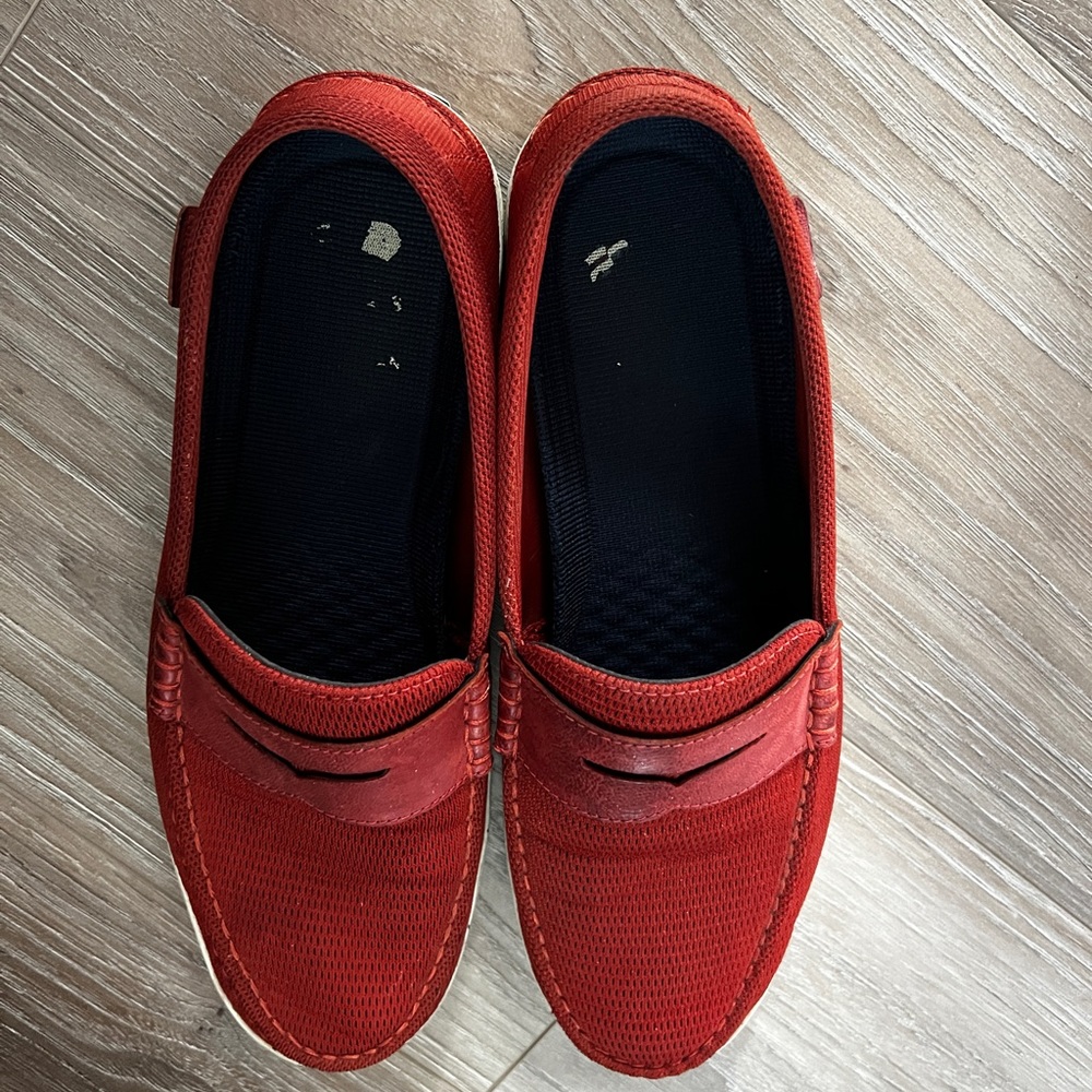 Sperry Red Mesh Mens 12 Boat Shoe